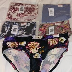 Cacique Floral Print Panties Set - Multicolor